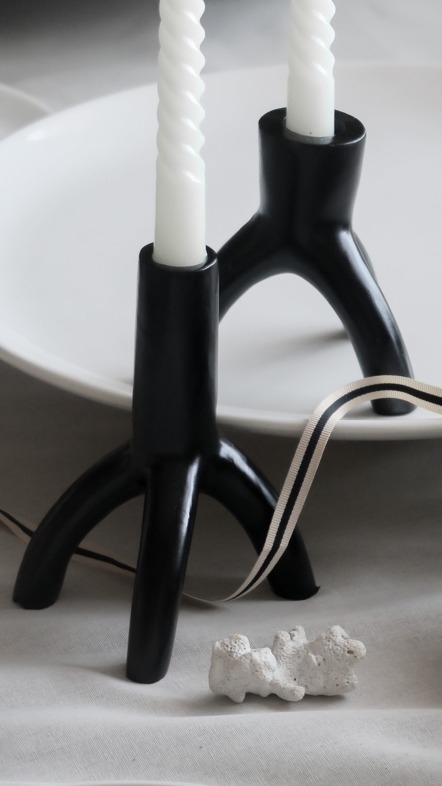 Abstract Candle Holder Set