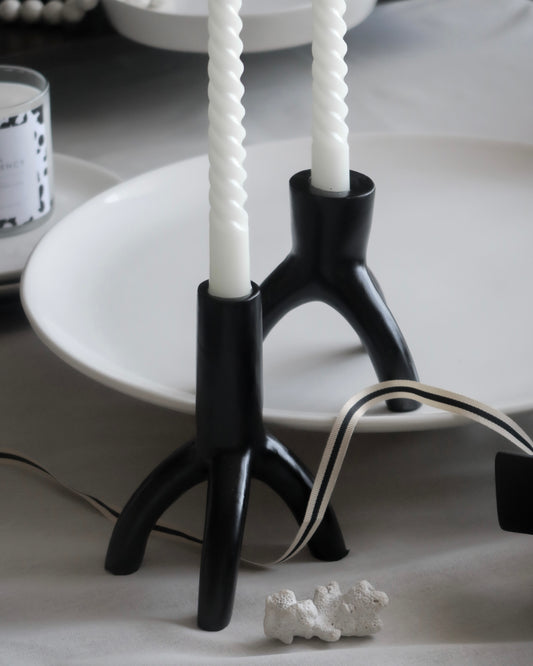 Abstract Candle Holder Set